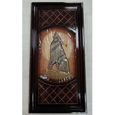 Нарды ручной работы Волк средние