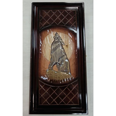 Нарды ручной работы Волк средние