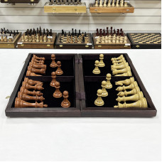 Шахматы турнирные Стаунтон композит люкс венге большие Шахматы турнирные Стаунтон композит люкс венге большие