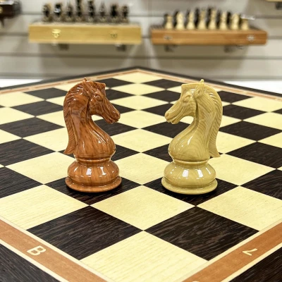 Шахматы турнирные Стаунтон композит люкс венге большие