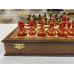 Шахматы эксклюзивные ручной работы Хохлома красное дерево