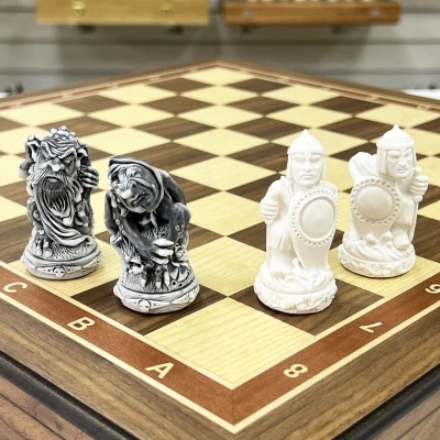 Шахматы эксклюзивные Русские Сказки орех