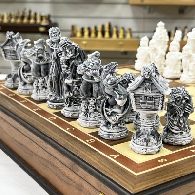 Шахматы эксклюзивные Русские Сказки орех