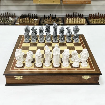 Шахматы эксклюзивные Русские Сказки орех