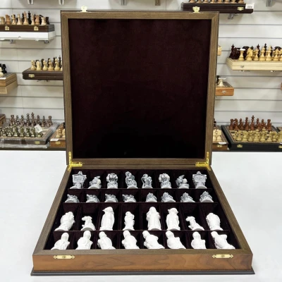 Шахматы эксклюзивные Русские Сказки орех