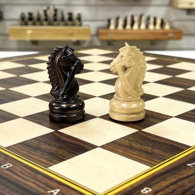 Шахматы авангард с резным конем