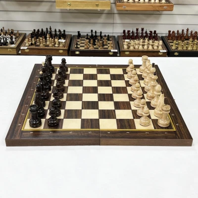 Шахматы авангард с резным конем