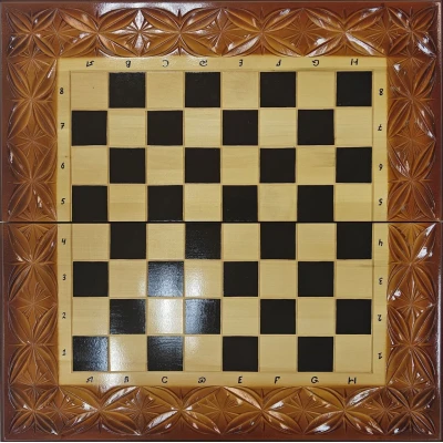 Шахматы 3в1 ручной работы резные Медведь ( нарды, шашки) 60см