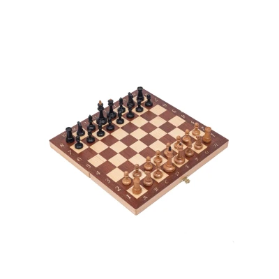 Шахматы подарочные Интарсия темные Люкс с фигурами Стаунтон из бука