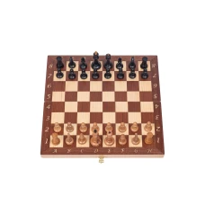 Шахматы подарочные Интарсия темные Люкс с фигурами Стаунтон из бука