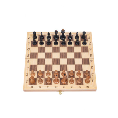 Шахматы подарочные Интарсия Люкс с фигурами Стаунтон из бука