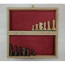 Шахматы подарочные Интарсия с фигурами из дуба