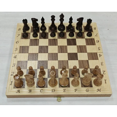 Шахматы подарочные Интарсия с фигурами из дуба