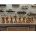 Шахматный стол подарочный из американского ореха с фигурами из композита