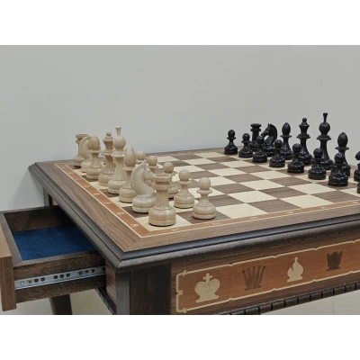 Шахматный стол подарочный из американского ореха и кавказского граба