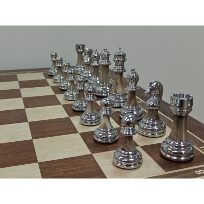 Шахматный стол из Красного дерева подарочный с фигурами Итальянский дизайн (композит)