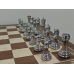 Шахматный стол из Красного дерева подарочный с фигурами Итальянский дизайн (композит)