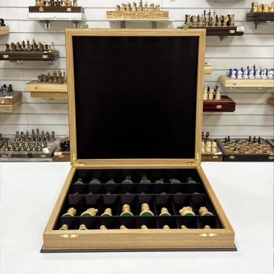 Шахматы подарочные ручной работы из дуба большие деревянные Суприм люкс