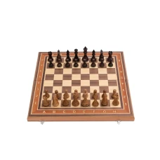 Шахматы турнирные из дуба и красного дерева с утяжелением Суприм