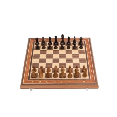 Шахматы турнирные из дуба и красного дерева с утяжелением Суприм