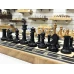 Шахматы Турнирные эбен Авангард с утяжеленными фигурами 50 см