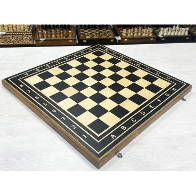 Шахматная доска деревянная турнирная Эбен большая без фигур