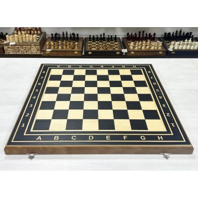 Шахматная доска деревянная турнирная Эбен большая без фигур