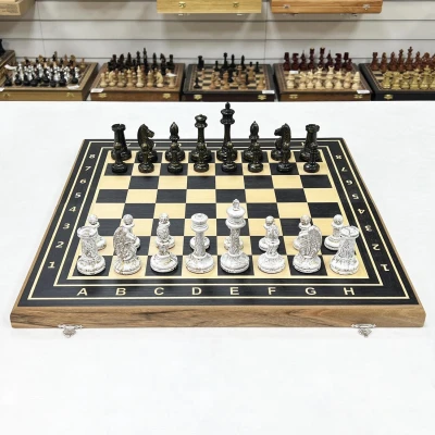 Шахматы деревянные большие эбен кракелюр