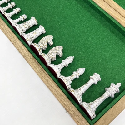 Шахматы деревянные большие эбен кракелюр