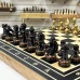 Шахматы деревянные эбен ручная роспись Хохлома