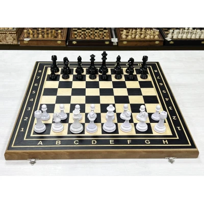 Шахматы деревянные Турнирные эбен черно-белые