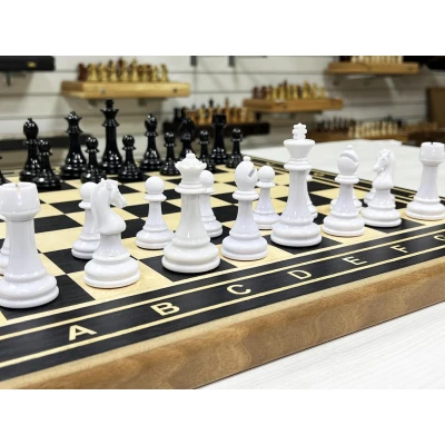 Шахматы деревянные Турнирные эбен черно-белые