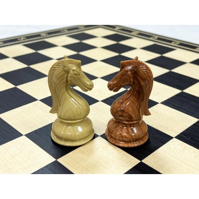 Шахматы деревянные Турнирные эбен Красный композит