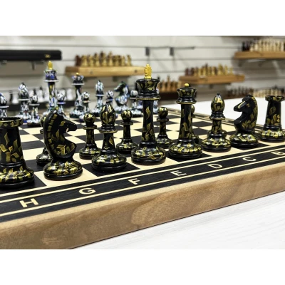 Шахматы деревянные Турнирные эбен Каллиграфия