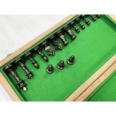 Шахматы деревянные Турнирные эбен Каллиграфия