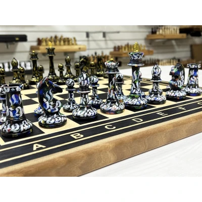 Шахматы деревянные Турнирные эбен Каллиграфия