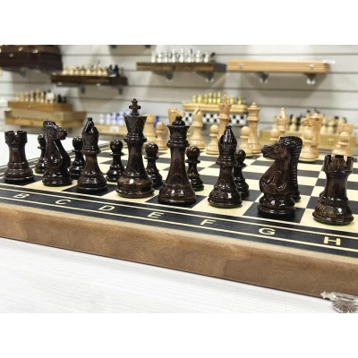 Шахматы деревянные Турнирные эбен Суприм 50 см