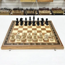 Шахматы Классические из красного дерева и бука, 50 на 50 см