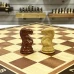 Шахматы турнирные Королевский Стаунтон с утяжелением доска 50 на 50 см красное дерево