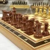 Шахматы турнирные Королевский Стаунтон с утяжелением доска 50 на 50 см красное дерево