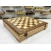 Шахматный ларец красное дерево 52 см