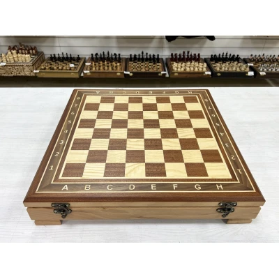 Шахматный ларец красное дерево 52 см