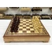 Шахматный ларец красное дерево с фигурами Wellington 52 см