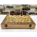 Шахматный ларец красное дерево с фигурами Wellington 52 см