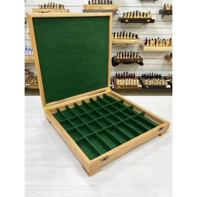 Шахматный ларец красное дерево 52 см