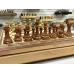 Шахматный ларец красное дерево с фигурами красный композит 52 см
