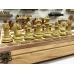 Шахматный ларец красное дерево с фигурами красный композит 52 см