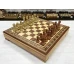 Шахматный ларец красное дерево с фигурами красный композит 52 см