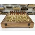 Шахматный ларец красное дерево с фигурами красный композит 52 см