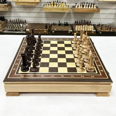 Шахматный ларец турнирный венге Ренессанс большой